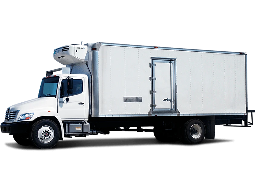 Refrigerated truck freight shipping