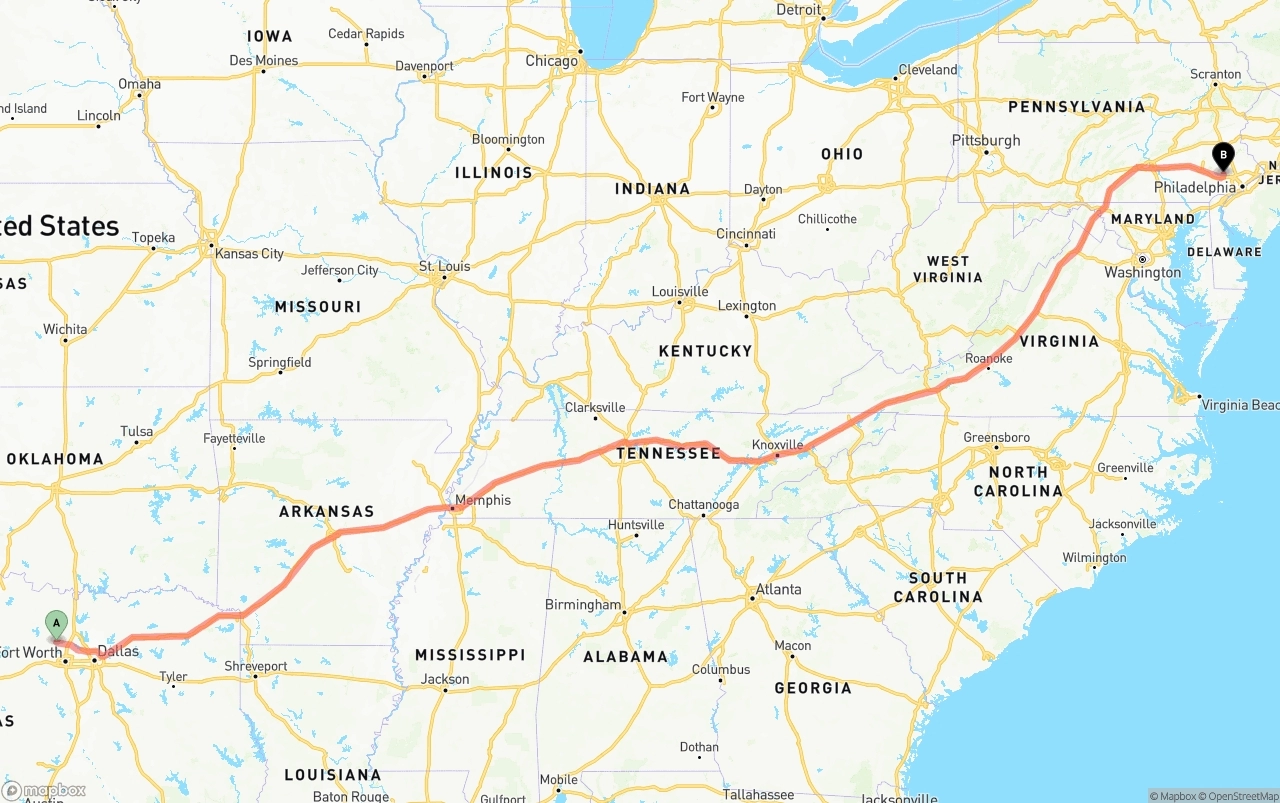 Shipping route from Aurora to Phoenix